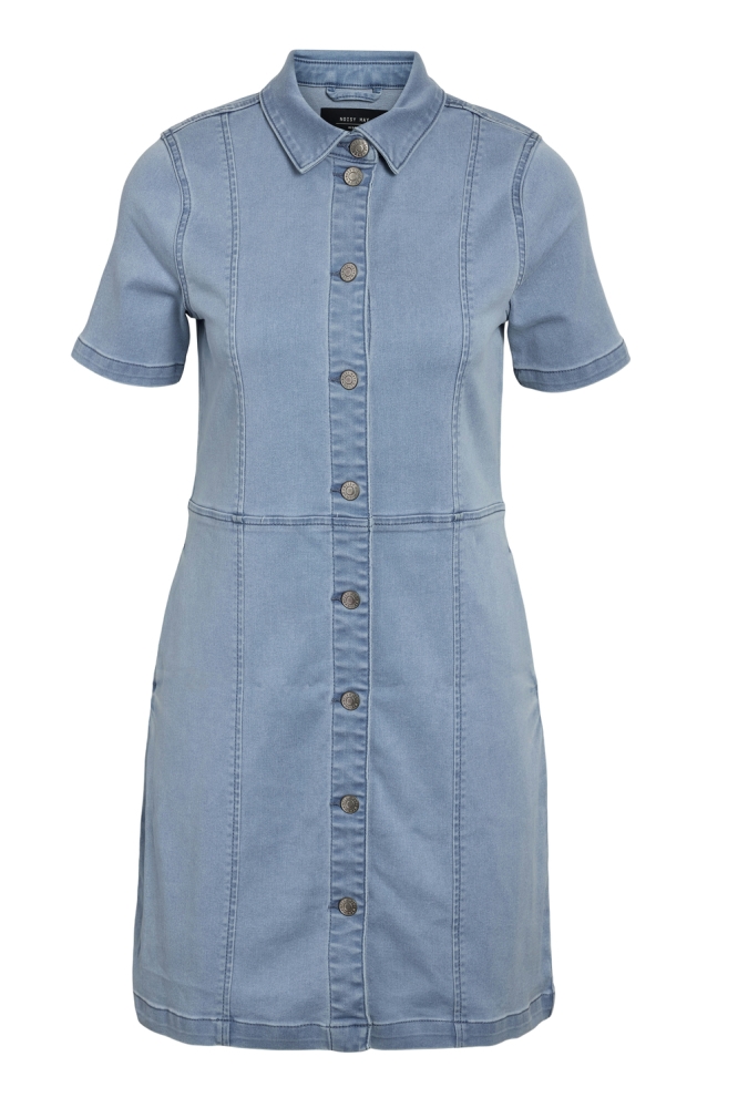 NMNISA S/S SLIM DENIM DRESS VI533LB 27032701 Light Blue Denim